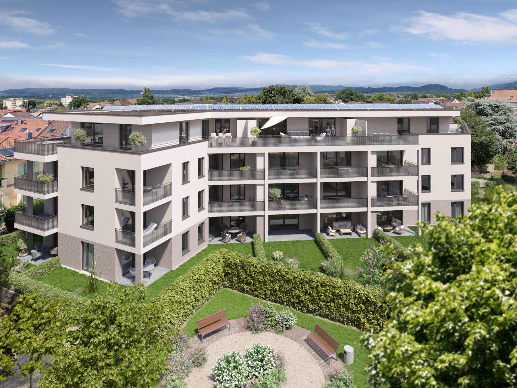 Südansicht Im Hofacker 27 & 27a, Gundelfingen